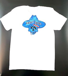 Badass Bajas Blue Camo T-Shirt - White