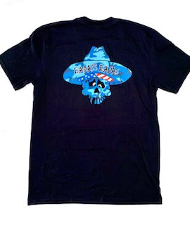 Badass Bajas Blue Camo T-Shirt - Black